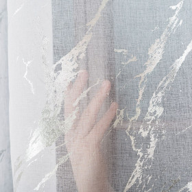 Firana Marmur srebrna